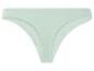 Un string vert clair.