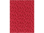 Tissu rouge avec un motif d'étoiles rouge foncé et blanches.