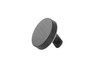Un support rond, noir et adhésif pour un téléphone ou un appareil.