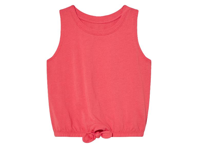 Haut corail à nœud pour fille.