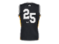 Maillot de basket-ball noir Crivit avec le numéro 25.