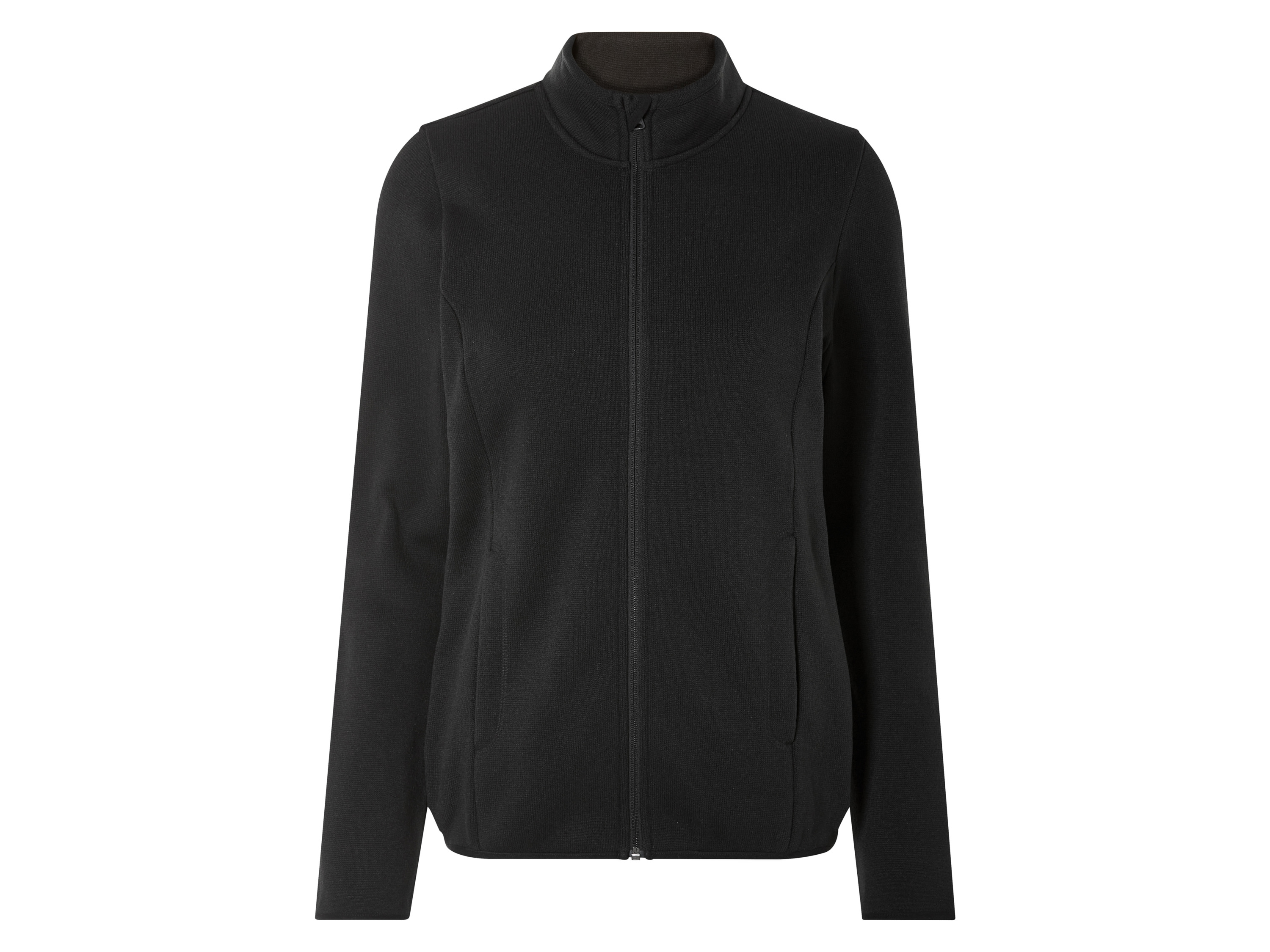 esmara® Veste polaire zippée en tricot femme (noir, S(34/36))