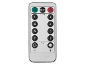 Télécommande avec boutons ON/OFF, minuterie, modes 1-8 et réglage de l'intensité lumineuse.