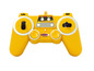 Télécommande jaune pour jouets avec le logo Jaara.