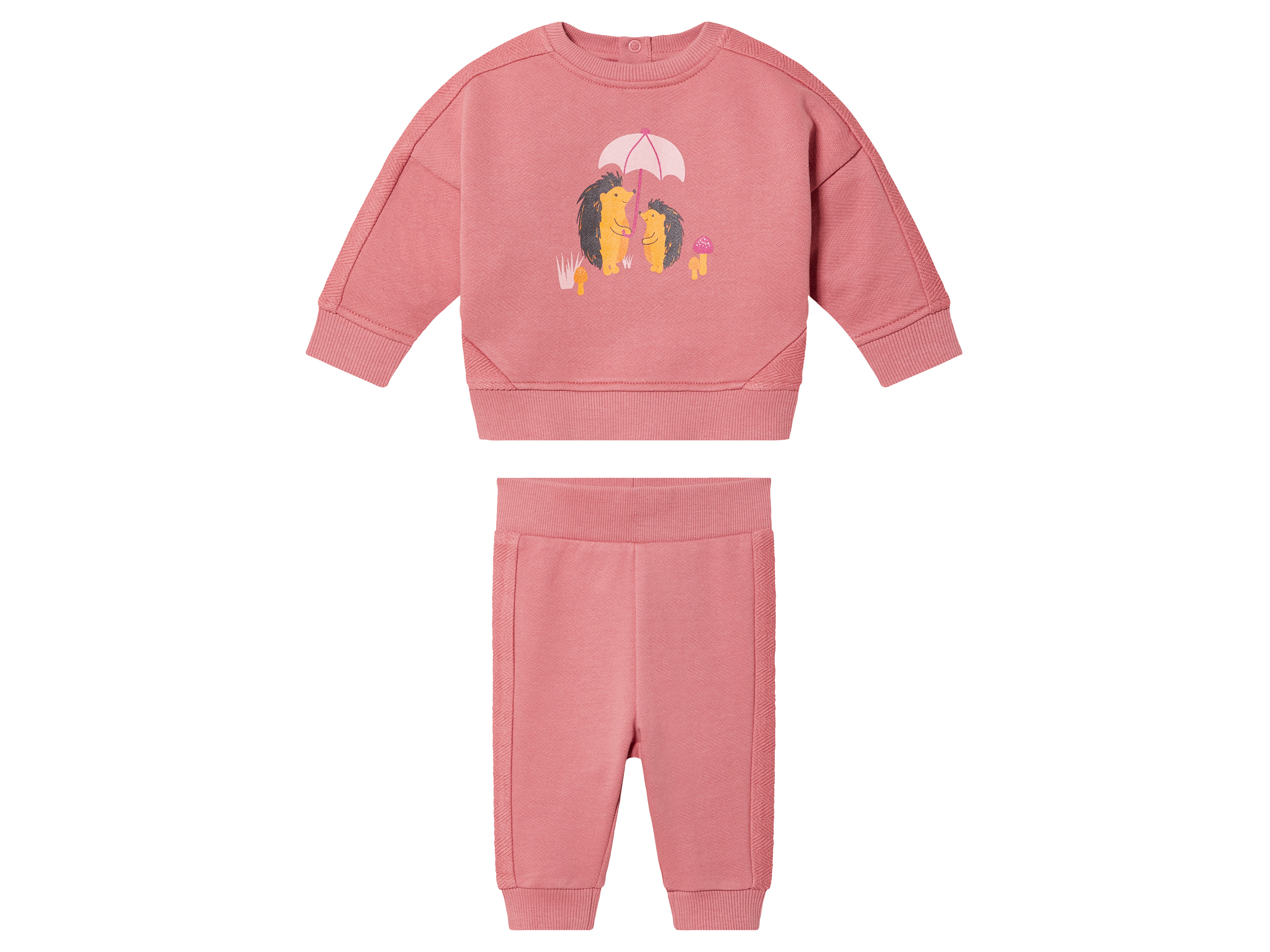 lupilu® Ensemble molletonné bébé (62/68, rose)