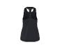 Débardeur de sport noir pour femme, vue de dos