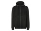 Sweat-shirt à capuche noir avec fermeture éclair