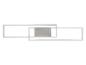 Un luminaire LED moderne au design rectangulaire.