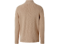 Dos d'un pull en maille à col montant pour homme en beige