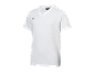 T-shirt blanche Crivit à manches courtes et col en V.
