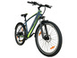 Un vélo de montagne électrique Gazelle gris et vert avec des pneus Kenda.