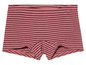 Un slip rayé rose.