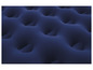 Un matelas gonflable bleu foncé texturé.