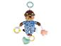 Un jouet en peluche de loutre avec des anneaux de dentition, un cœur et une étoile pour bébés.