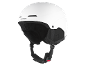 Casque de ski blanc avec jugulaire noire et doublure intérieure