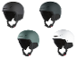 Casques de ski et snowboard CRIVIT en noir, gris foncé, vert olive et blanc.