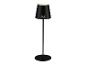 Lampe sur pied noire Sansbar au style moderne.