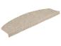 Tapis de marche beige aux bords arrondis
