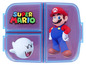 Une boîte à lunch Super Mario avec des images de Mario et Boo.