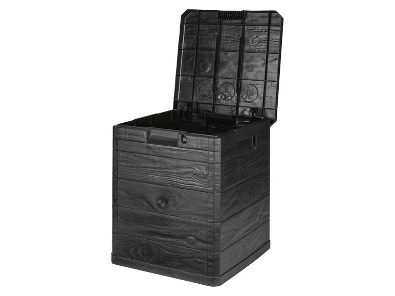 Aller en mode plein écran : LIVARNO home Coffre de jardin, cadenassable, 90 L, en plastique - Image 4