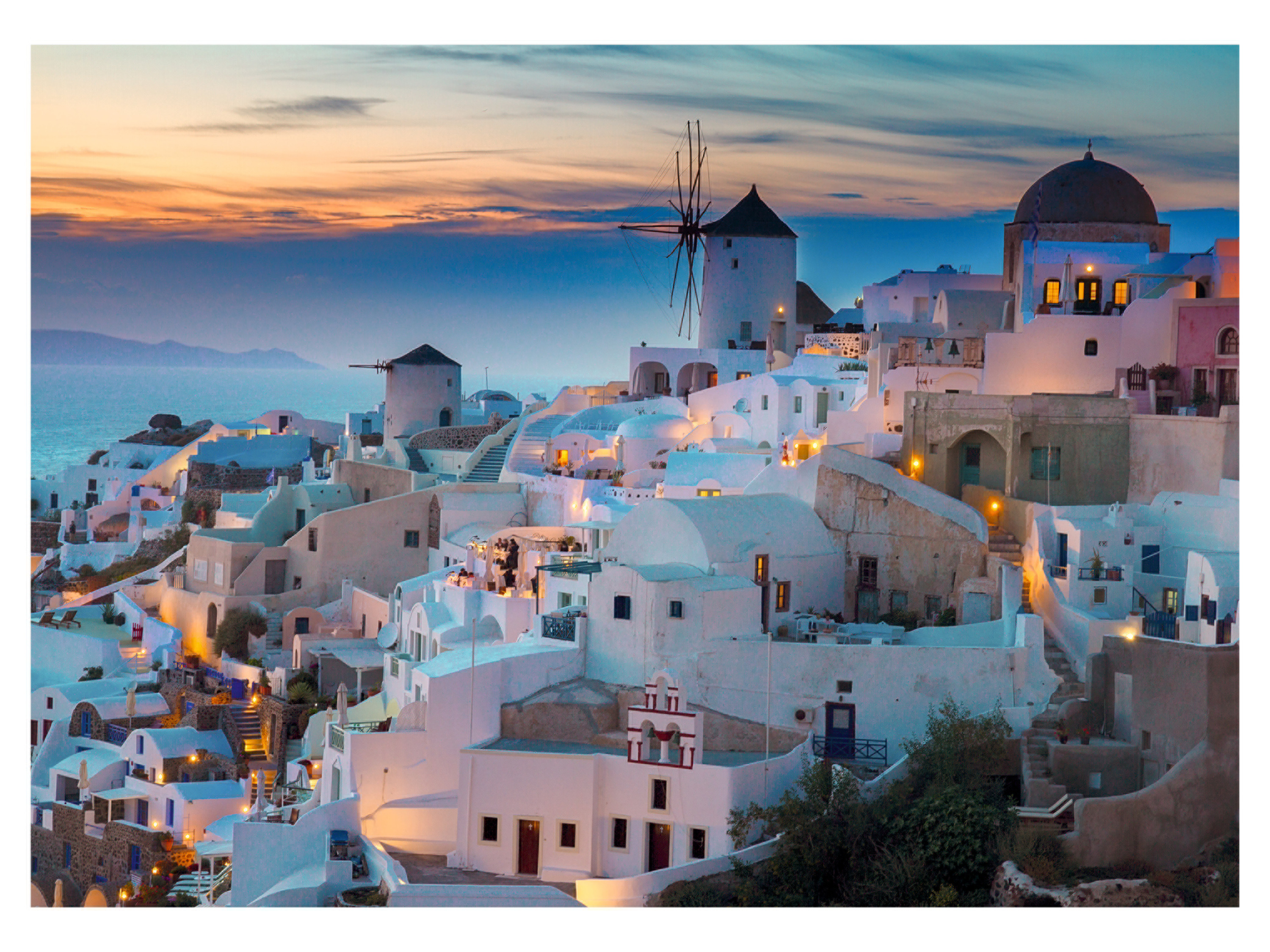 Ravensburger Puzzle 1000 pièces (Soirée à Santorin   )
