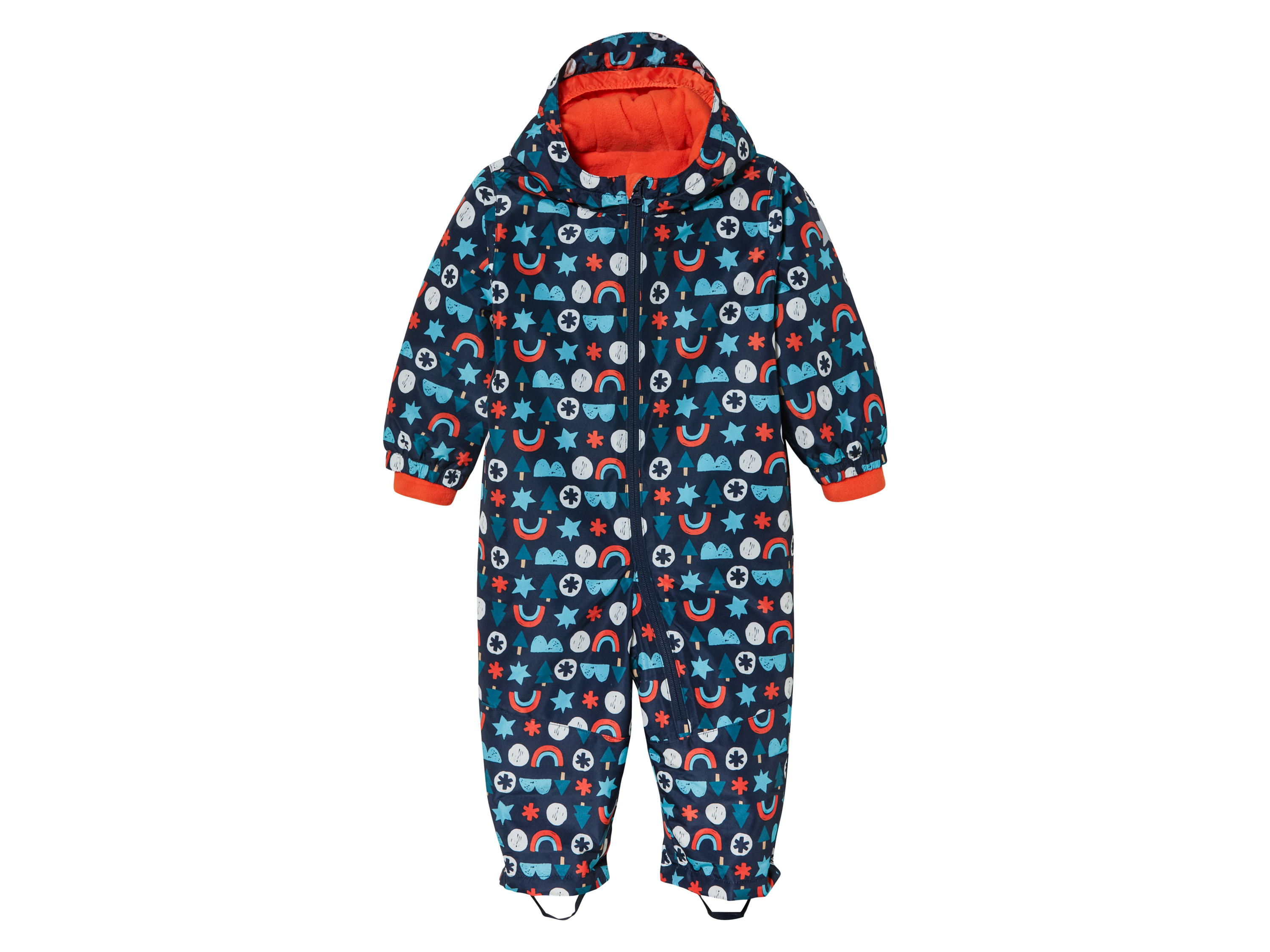 lupilu® Combinaison d'hiver bébé (98, bleu marine/imprimé)