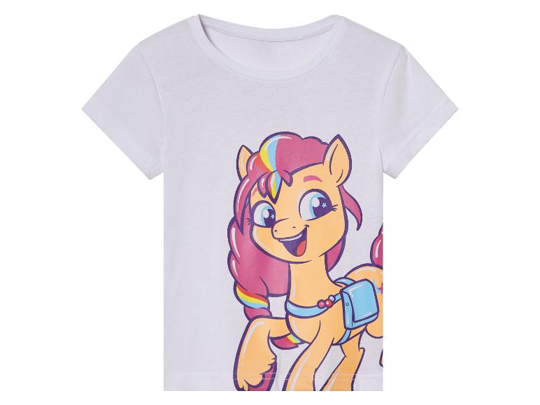 Un t-shirt blanc avec un imprimé My Little Pony.