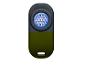 Lampe de poche LED UV compacte avec corps vert foncé et noir.