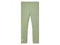 Leggings vertes avec un motif papillon.