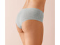 Culottes en coton grises avec une taille élastique.