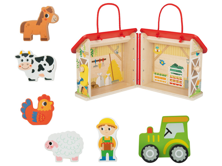 Aller en mode plein écran : Set de jeu transportable en bois - Image 27