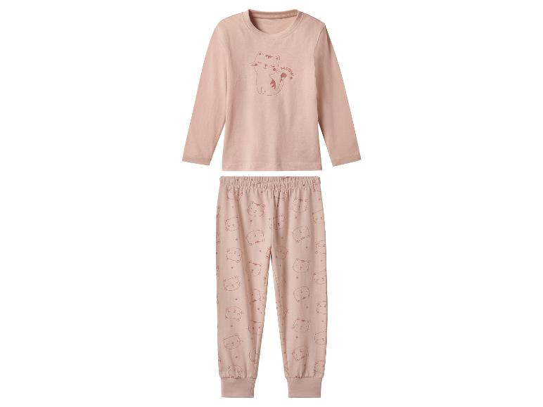 Pyjama rose clair à motifs chats pour filles.