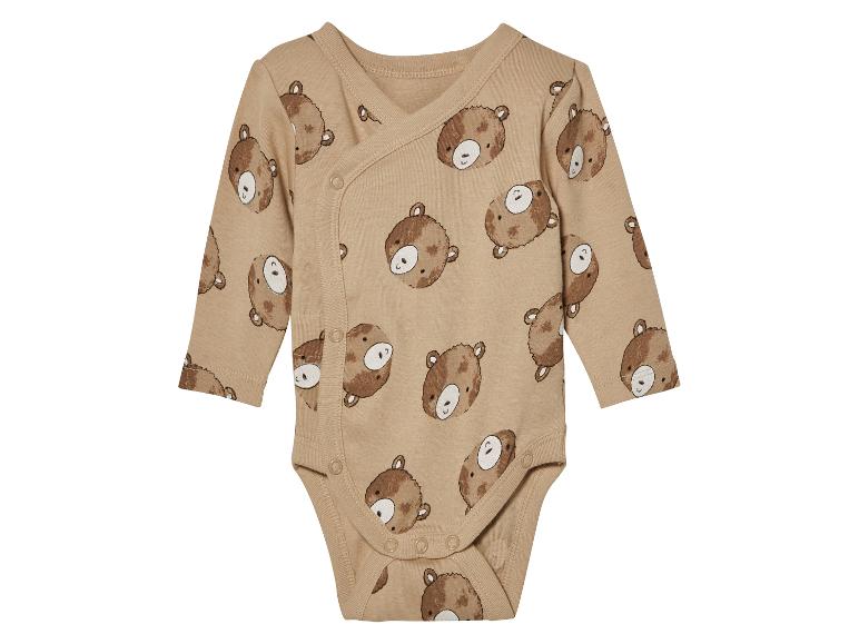 Bodysuit bébé beige à imprimé ours.