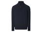 Pull homme zippé, bleu foncé