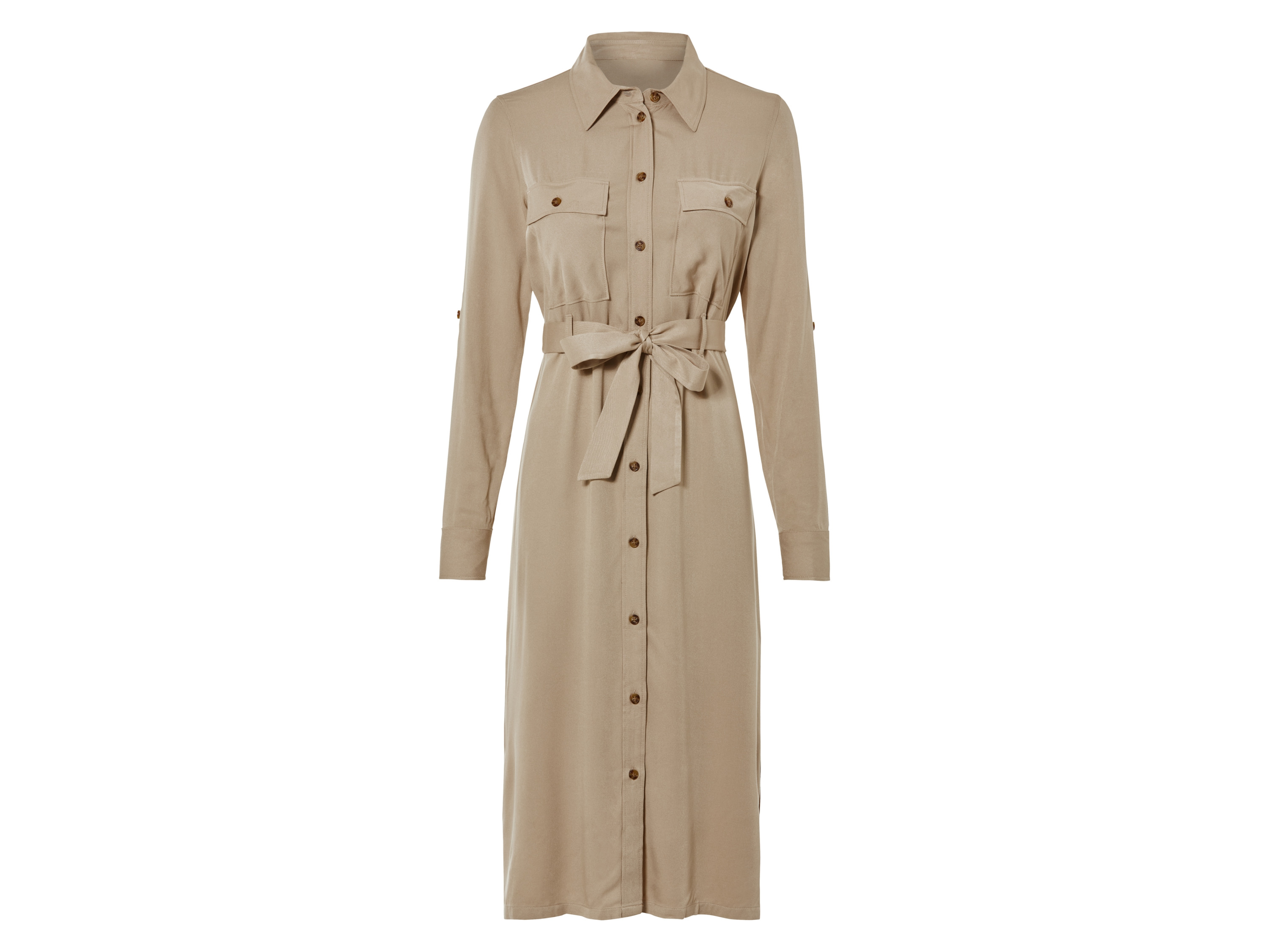esmara® Robe chemise femme (beige, 36)