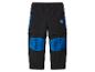 Pantalon enfant 2 en 1 d'extérieur, noir avec accents bleus et écusson logo