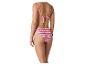 Maillot de bain bikini femme à motif zigzag coloré, vue de dos.