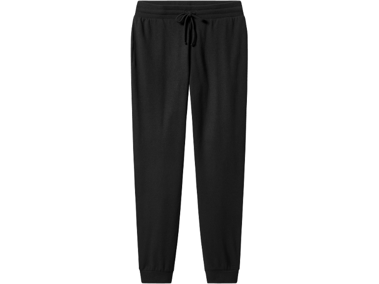 Pantalon de jogging noir avec cordon de serrage à la taille.