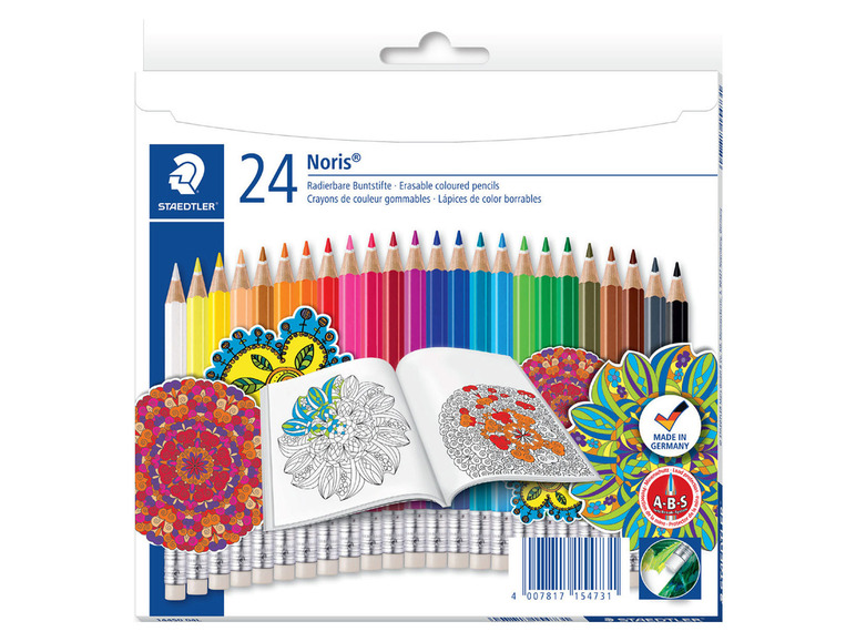 Aller en mode plein écran : STAEDTLER Crayons de couleur 24 pièces ou Feutres de coloriage 24 pièces ou Crayons de cire 12 pièces - Image 2