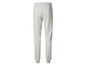 Pantalon de survêtement gris avec une taille élastique.