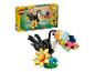 Ensemble LEGO Creator 3-en-1 avec un toucan tropical tenant une tranche de pastèque.
