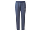 Pantalon de survêtement bleu avec l'inscription 'Life is a collection of moments'.