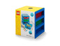 LEGO Support de rangement à 3 tiroirs avec des tiroirs rouges, verts et bleus