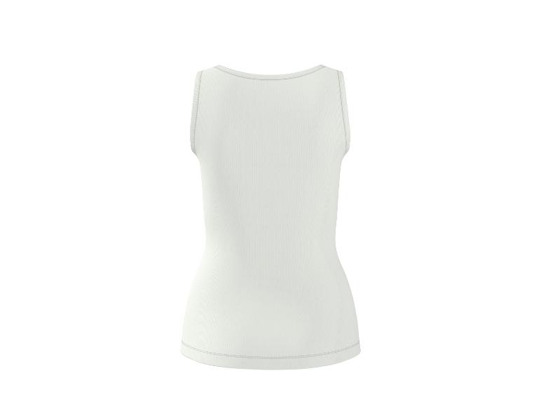 Débardeur blanc pour femme, vue de dos