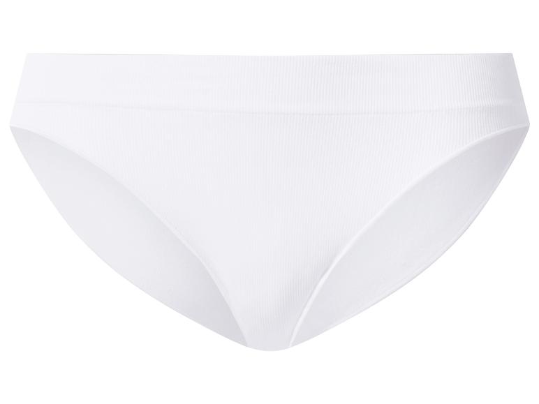Culotte femme blanche avec taille côtelée