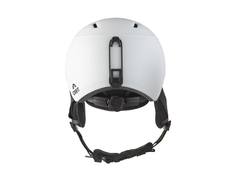 Casque de ski Crivit blanc avec sangle noire et système de réglage