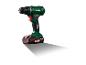 Une perceuse-visseuse sans fil verte Parkside avec batterie X20V TEAM.