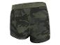 Boxers pour hommes à motif camouflage vert avec texte sur la ceinture.