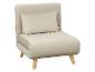 Fauteuil pliant beige avec coussin