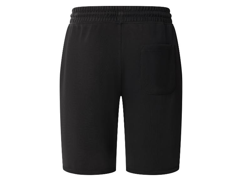Short noir homme avec taille élastique et poche arrière.